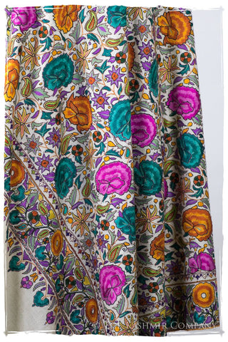 Bijoux Kundan Mughal - Grand Jamawar Pashmina Shawl