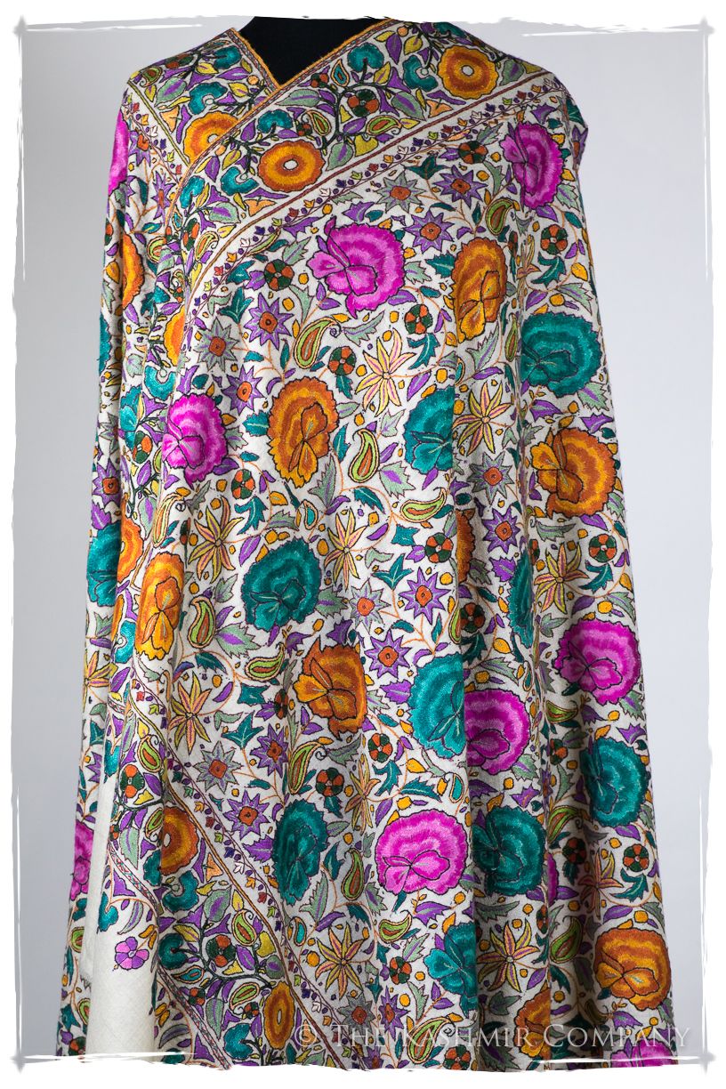 Bijoux Kundan Mughal - Grand Jamawar Pashmina Shawl