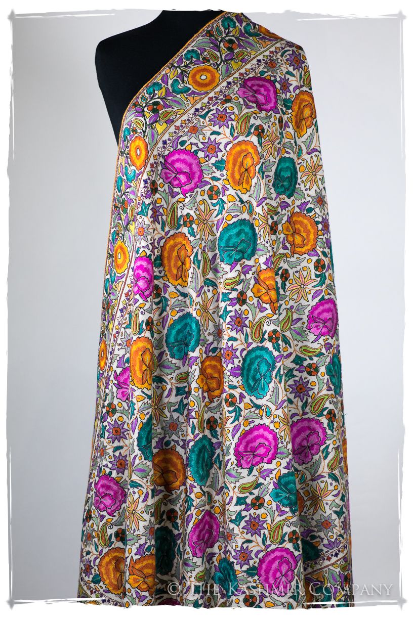 Bijoux Kundan Mughal - Grand Jamawar Pashmina Shawl