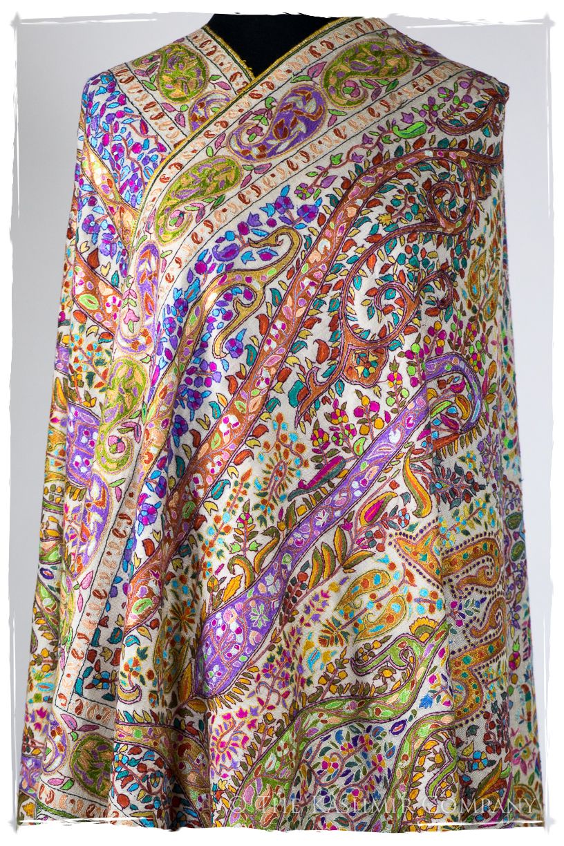 Français Pari Paisley - Grand Pashmina Shawl