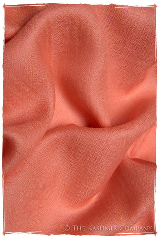 Eyes de Bulbul Peach Amber Cashmere Scarf