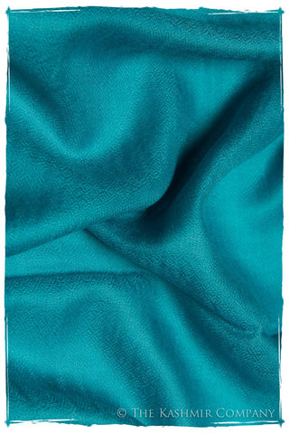 Eyes de Bulbul Bluebird Cashmere Scarf