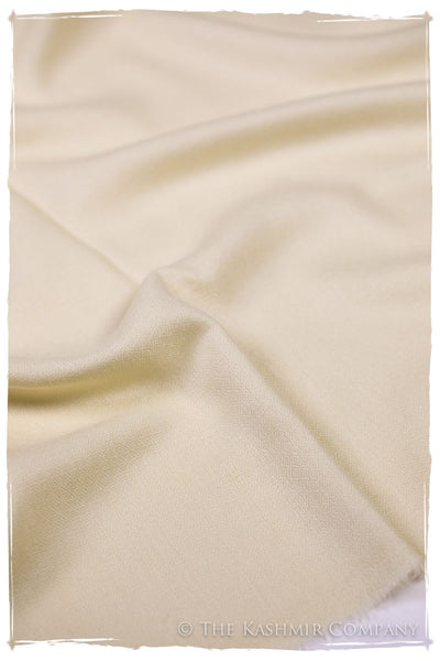 Bul Bul Pearled Ivory Kashmir Wool Scarf