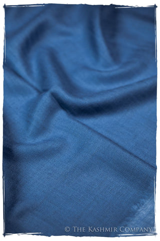 Bul Bul Regatta Blue Kashmir Wool Scarf