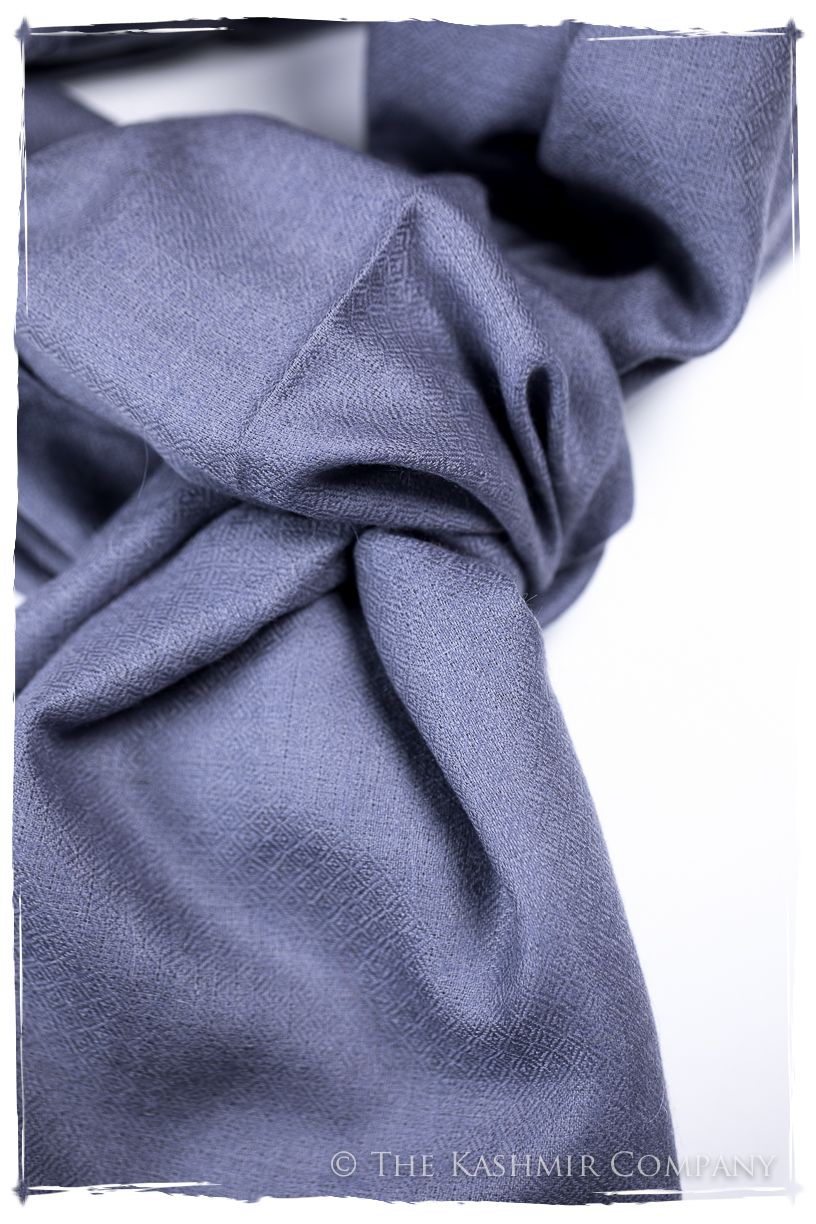 Bul Bul Blue Ice Kashmir Wool Scarf