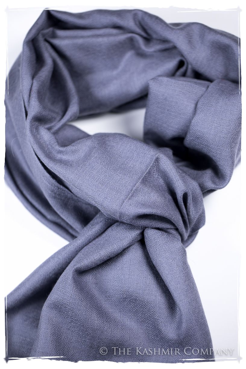 Bul Bul Blue Ice Kashmir Wool Scarf