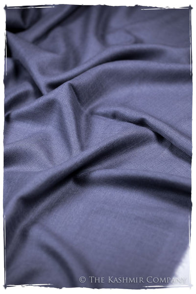 Bul Bul Baja Blue Kashmir Wool Scarf