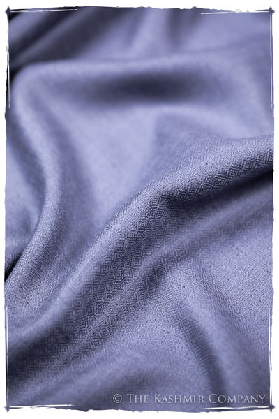 Bul Bul Baja Blue Kashmir Wool Scarf