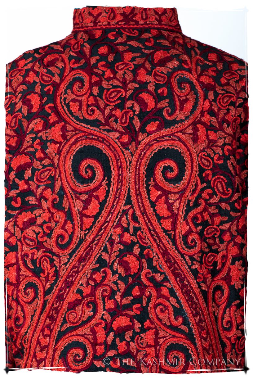 Française Rococo Rouge Palais Paisley Silk Jacket