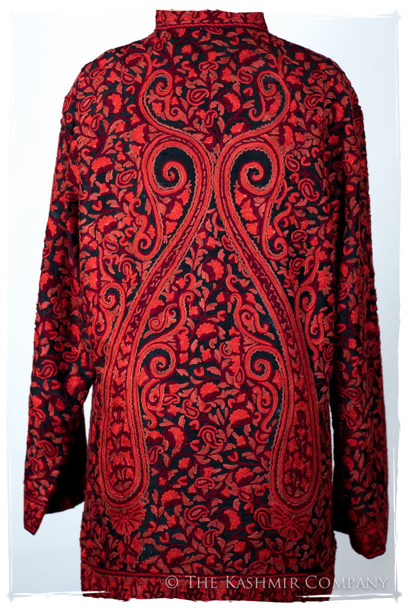 Française Rococo Rouge Palais Paisley Silk Jacket