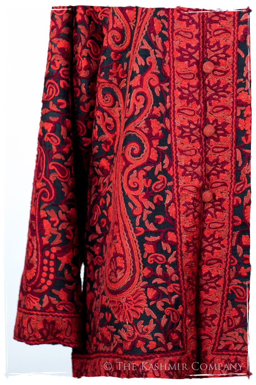 Française Rococo Rouge Palais Paisley Silk Jacket