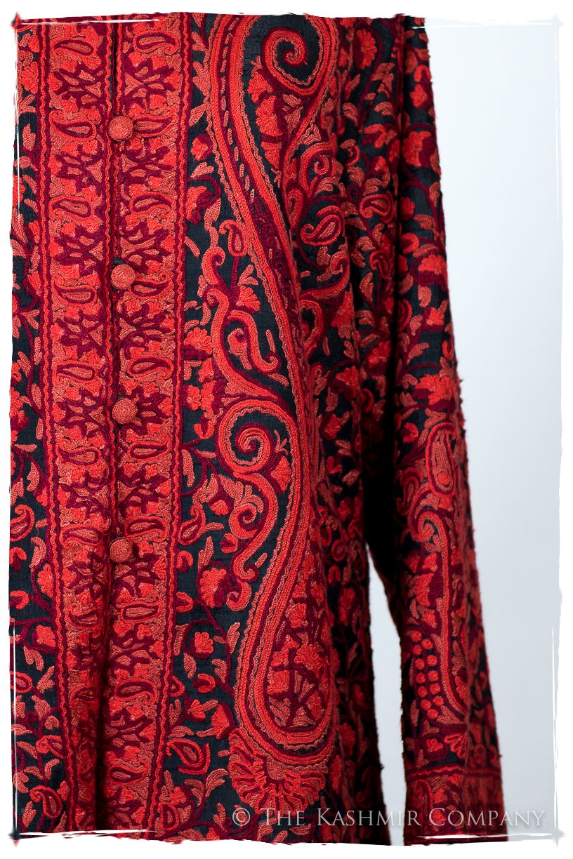 Française Rococo Rouge Palais Paisley Silk Jacket