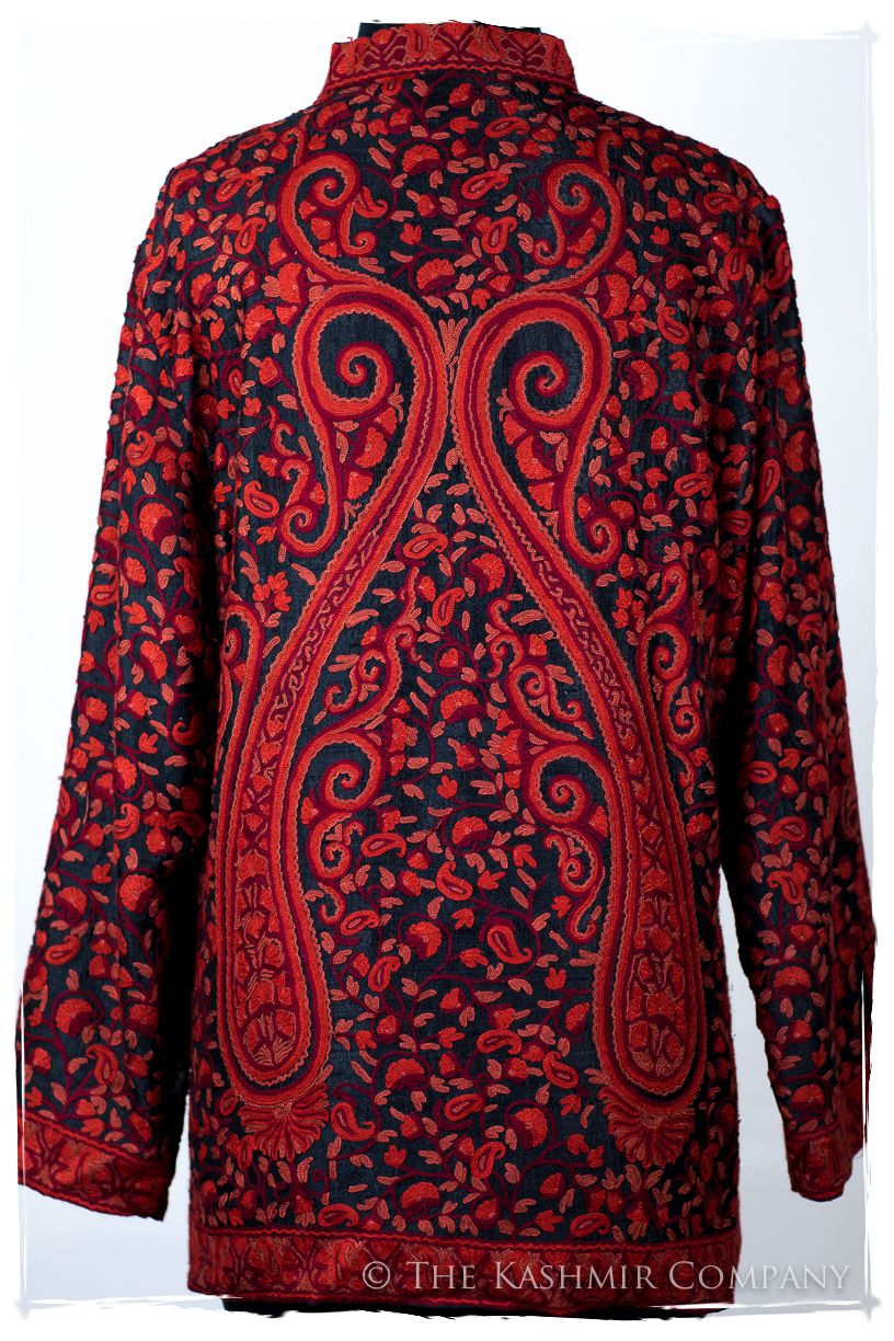Française Rococo Rouge Palais Paisley Silk Jacket