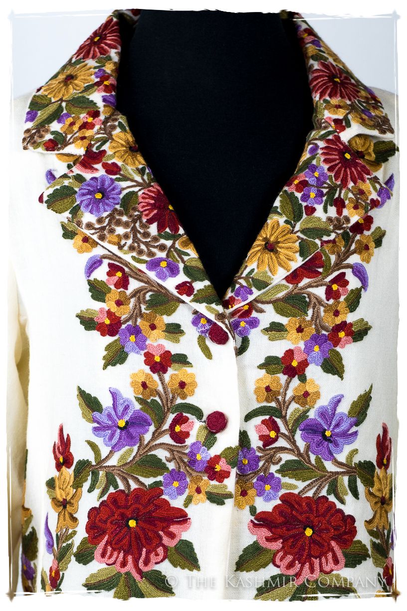 Française Ivorie Georgétte Renoir Wool Short Jacket