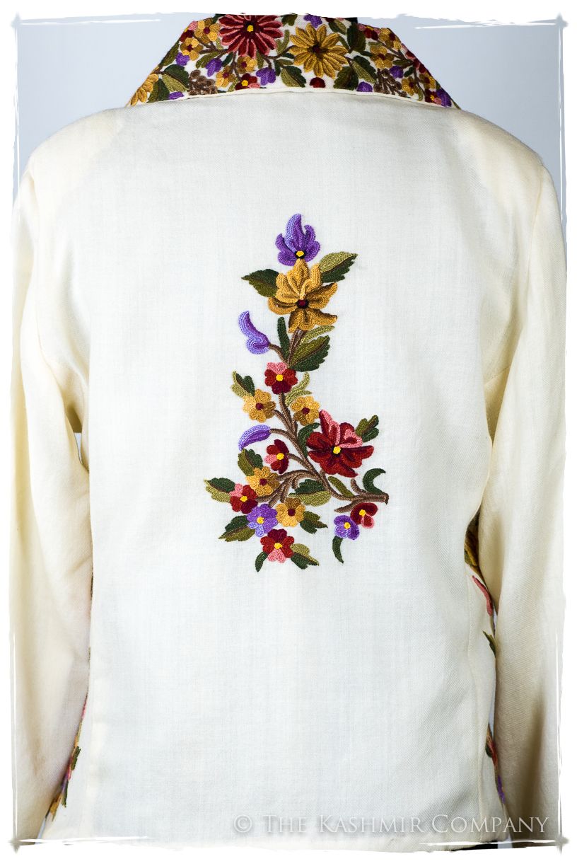 Française Ivorie Georgétte Renoir Wool Short Jacket