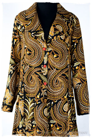 Française Jardin des Papillons Orient Renoir Wool Coat
