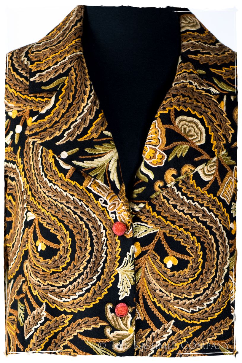 Française Jardin des Papillons Orient Renoir Wool Coat