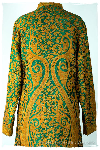 Française Palais Gold d'orient Royalé Paisley Silk Coat