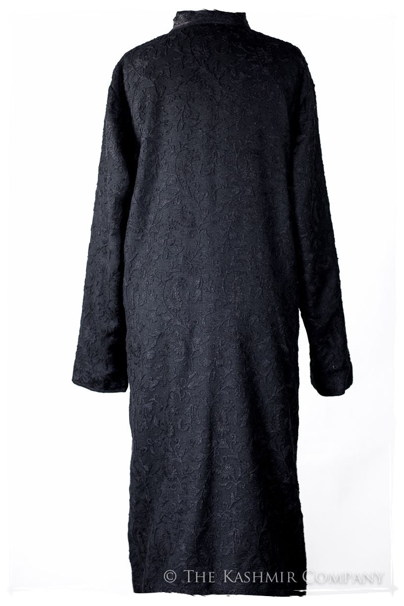 Française Nuances de Noir Paisley Secret Garden Wool Coat