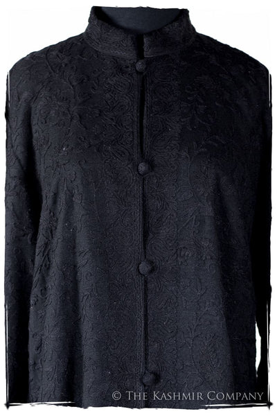 Française Nuances de Noir Paisley Secret Garden Wool Coat