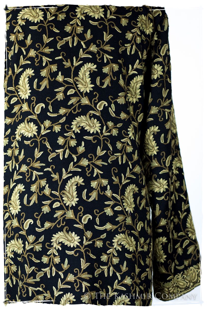 Française Nuances de émeraude Paisley Wool Coat