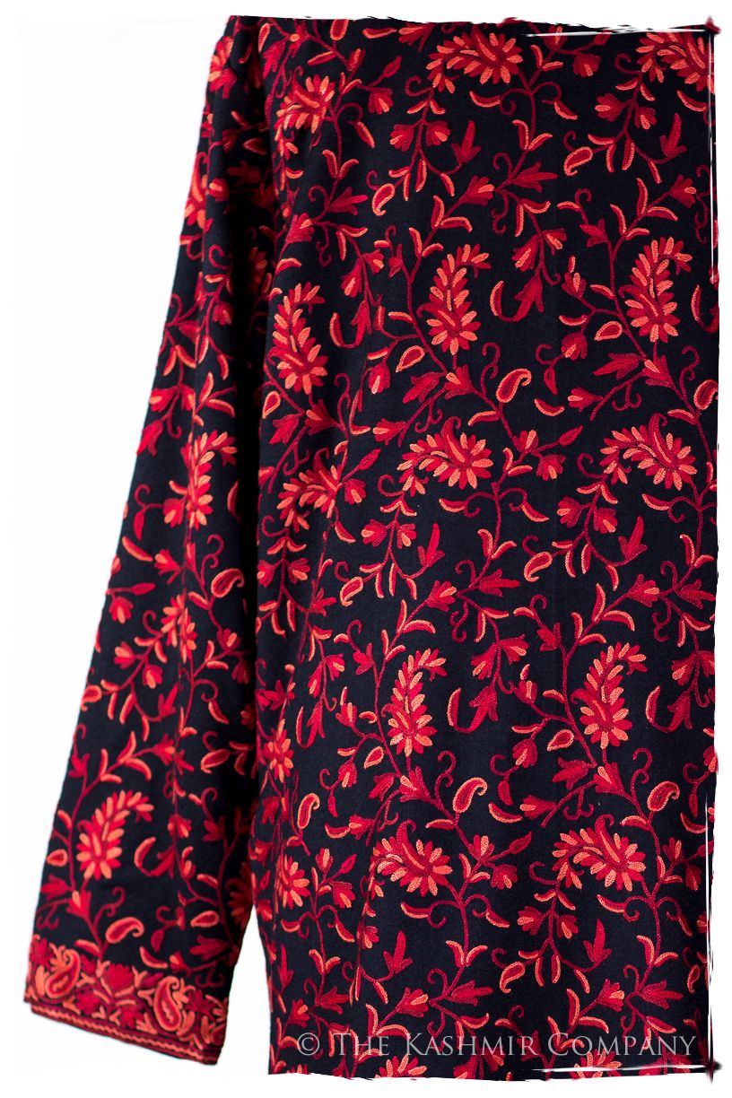 Française Nuances de Rougé Paisley Wool Coat