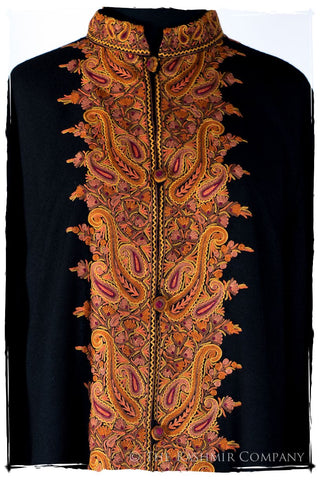 Française Marie-Élise de Terré Paisley Secret Garden Wool Coat