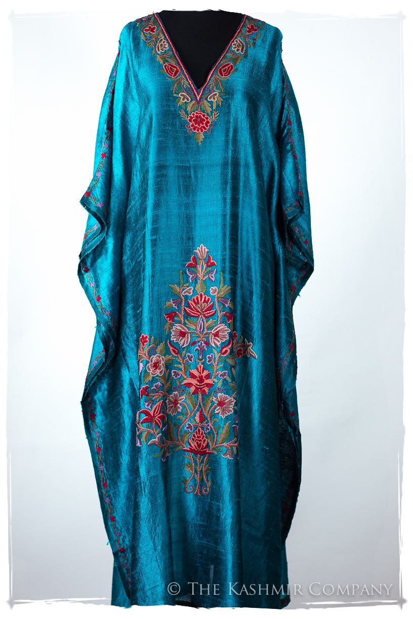 Française Amoureuse de Caroline Ocean Silk Robe