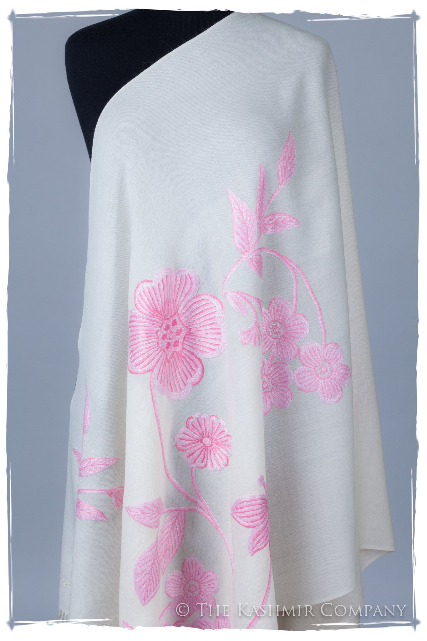 Je Ne Sais Quoi Pink Ivory Shawl