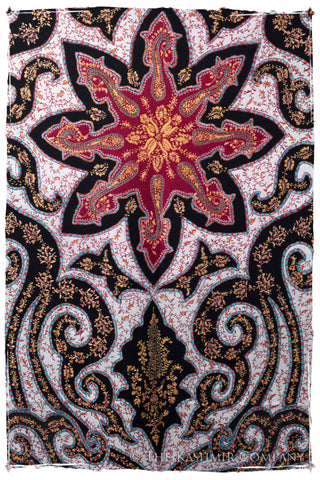 The Mona Lisa Noir Deux Kashmir Shawl
