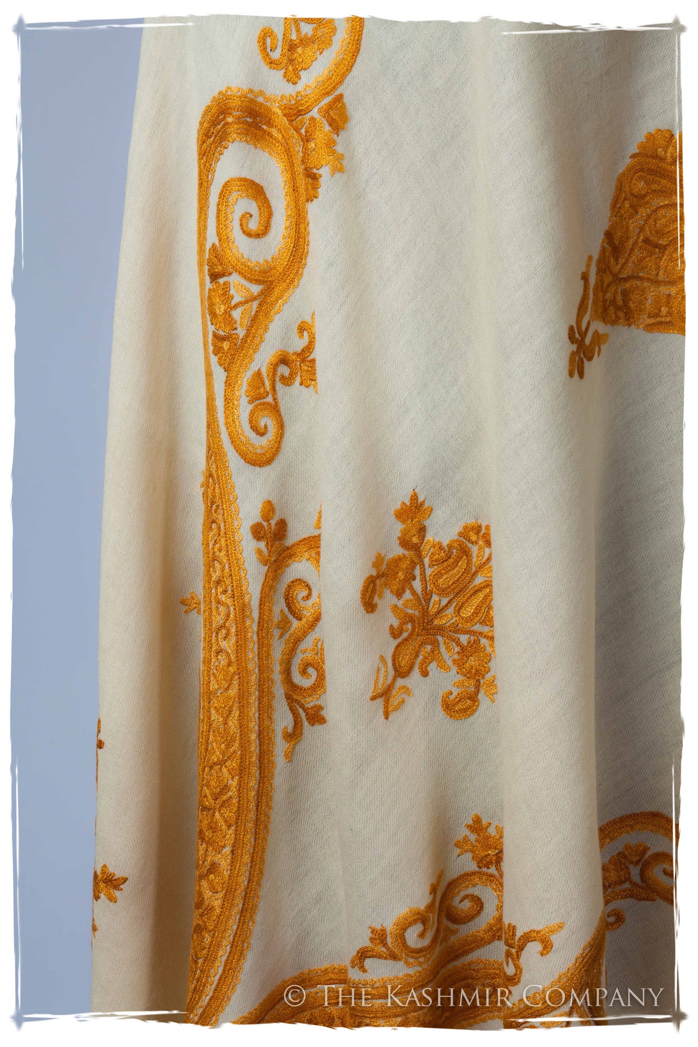 Regal Paisley Champagne Shawl