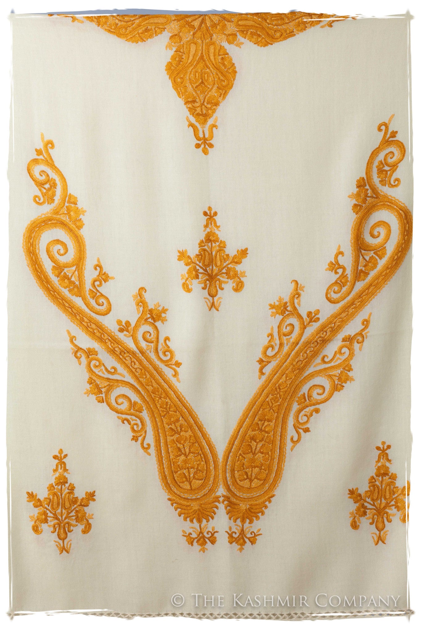 Regal Paisley Champagne Shawl