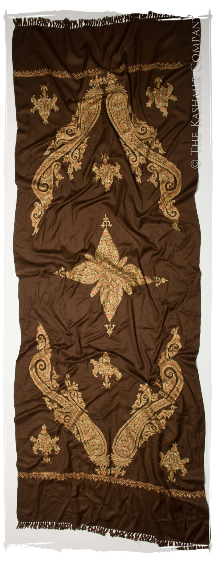 Regal Paisley Brun Aztèque Shawl