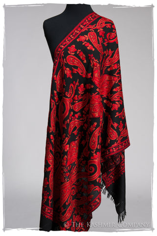 Rococo Rouge Paisley Antiquaires Shawl