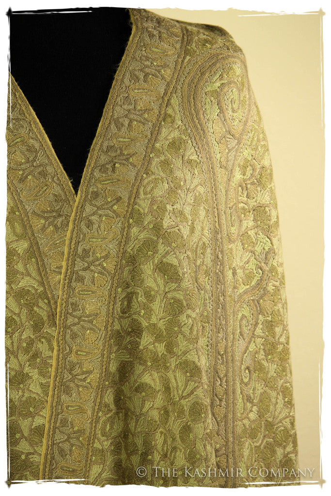 Field of Paisley Fall Camel Shawl