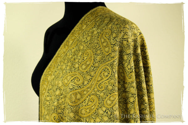 Field of Aspen Gold Paisley Antiquaires Shawl