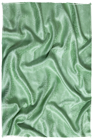 Crème de Menthe Paisley Silk Scarf