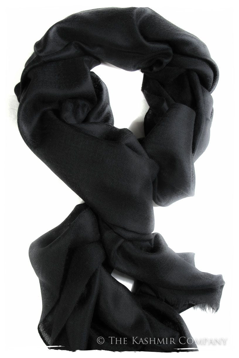 Ebony - Handloom Pashmina Cashmere Scarf