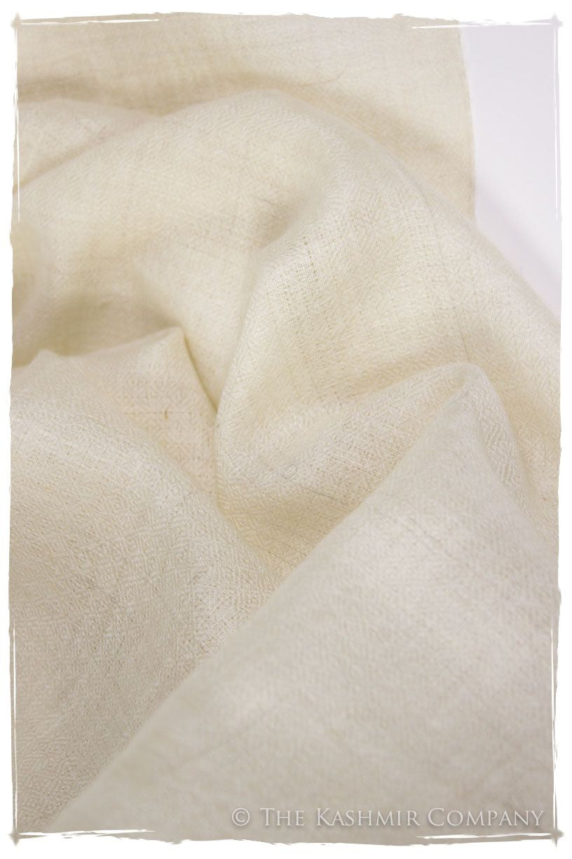 Ivory - Handloom Pashmina Cashmere Scarf