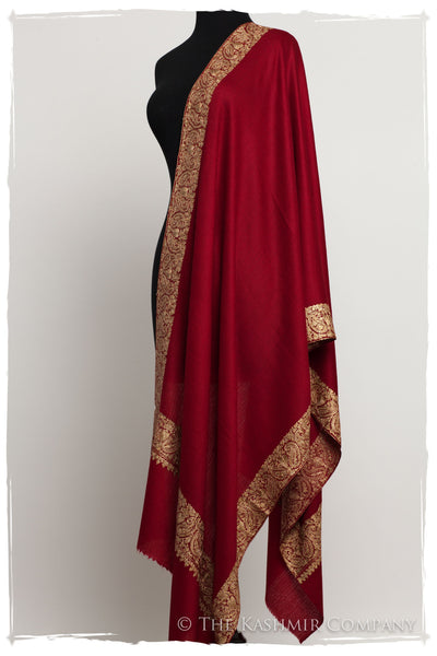 The Sophistiqué Bordeaux Frontière Shawl