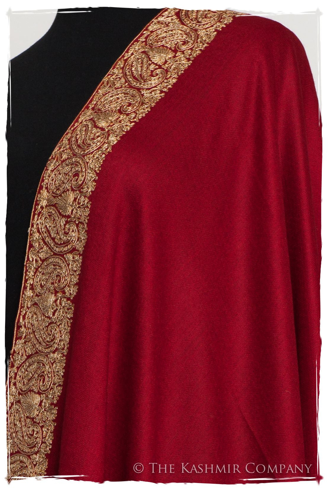 The Sophistiqué Bordeaux Frontière Shawl