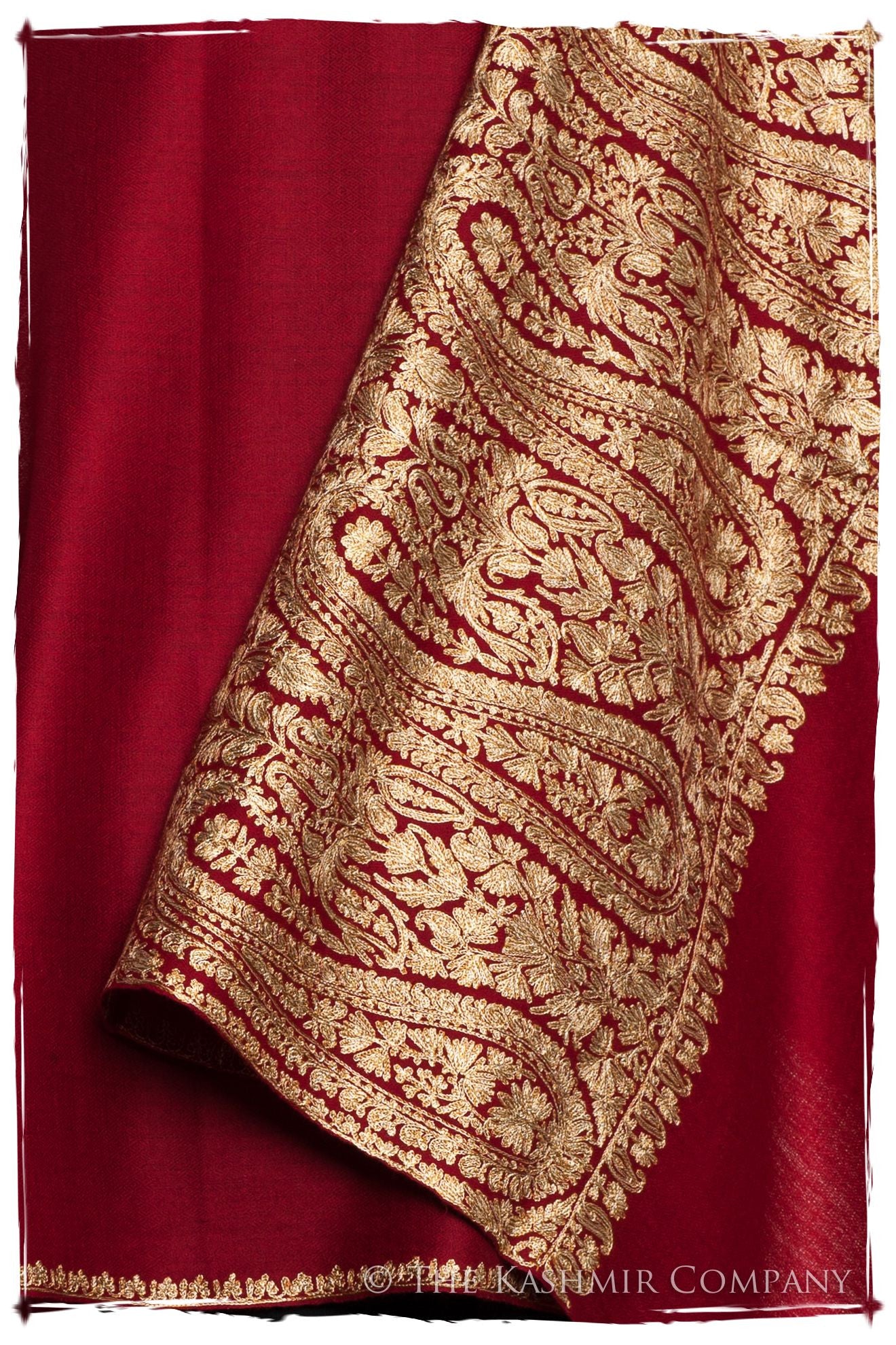 The Sophistiqué Bordeaux Royale Paisley Shawl