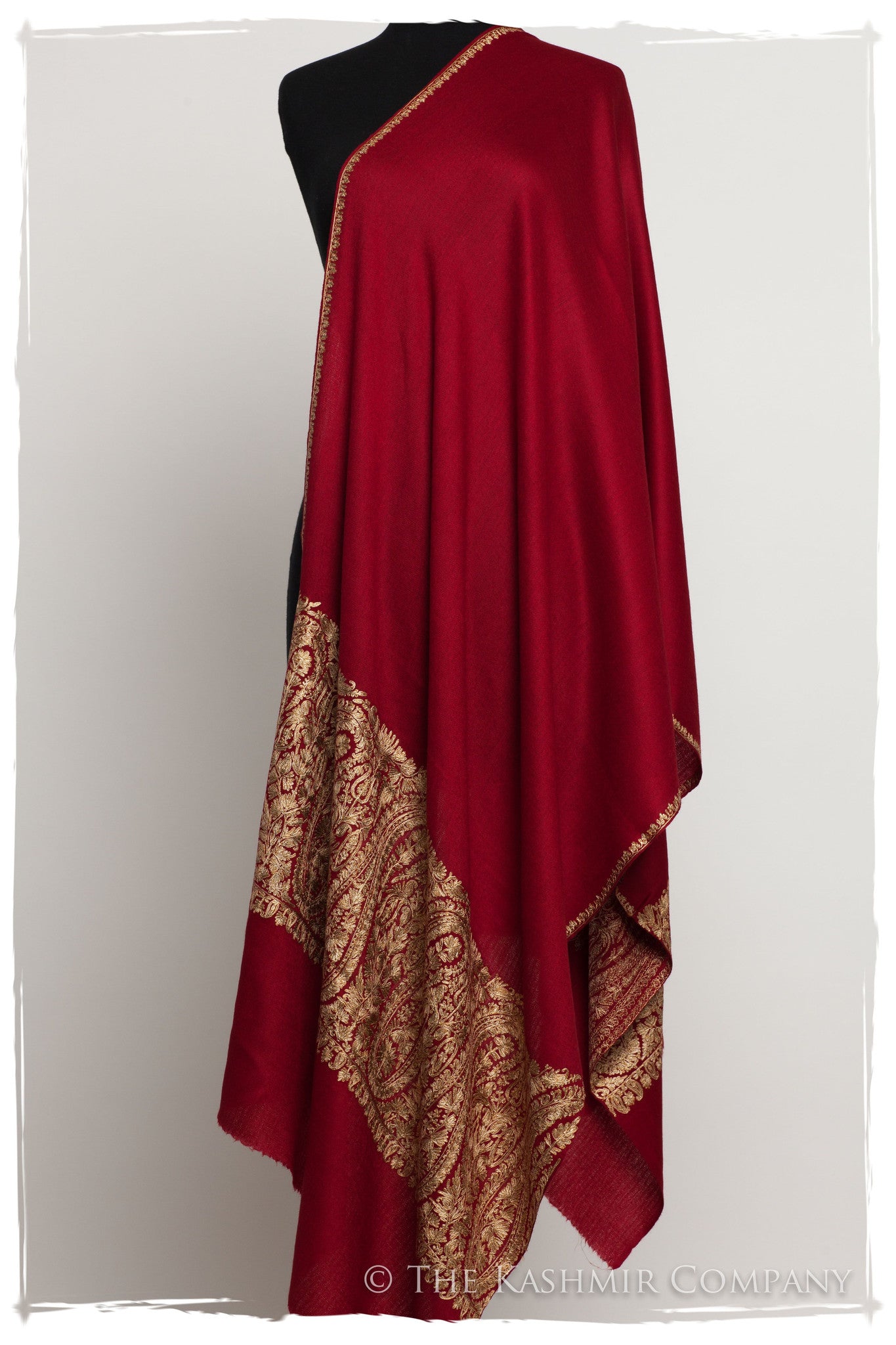 The Sophistiqué Bordeaux Royale Paisley Shawl