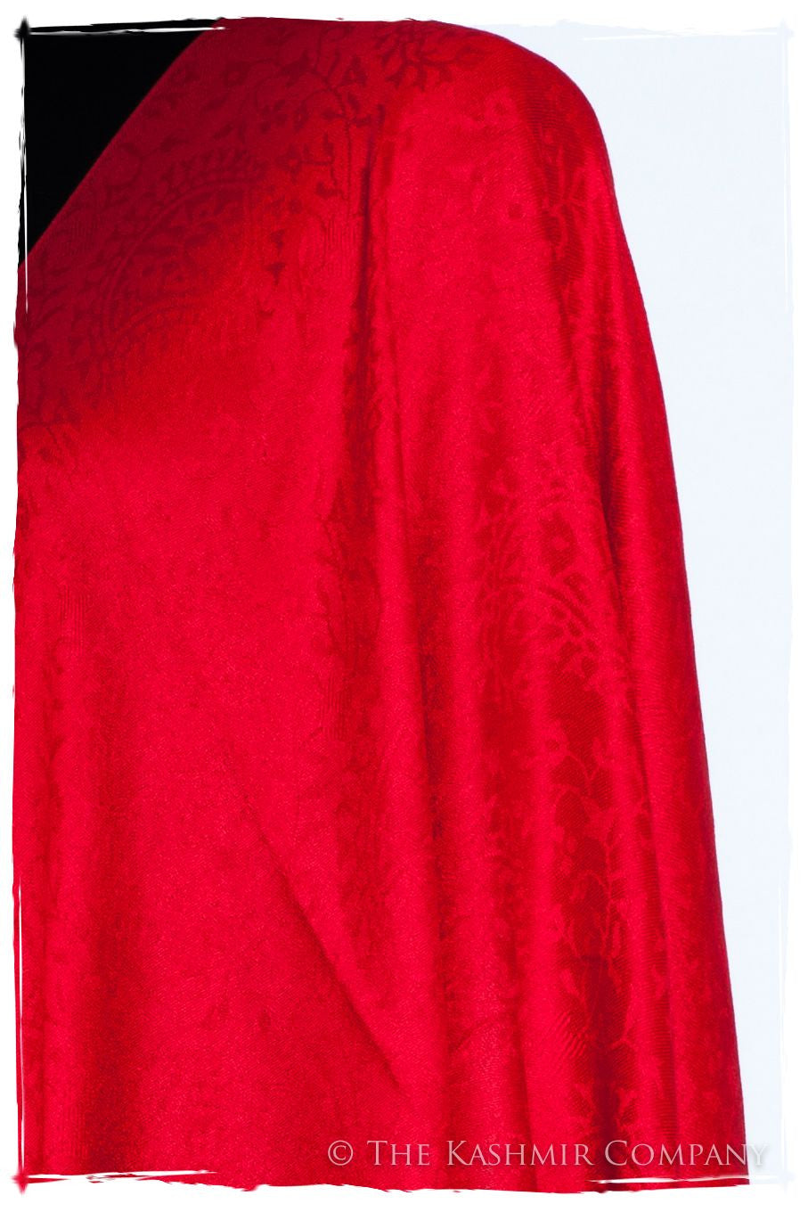 Bittersweet Rouge Royale Paisley Silk Scarf / Shawl
