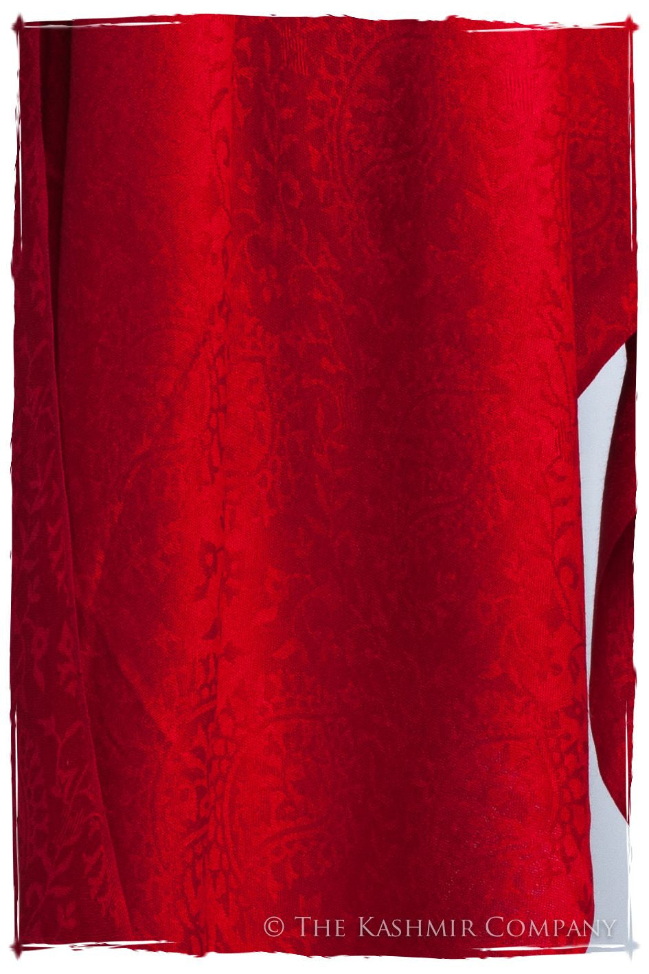 Bittersweet Rouge Royale Paisley Silk Scarf / Shawl