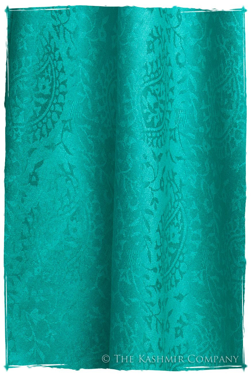 Aruba Blue Royale Paisley Silk Scarf / Shawl