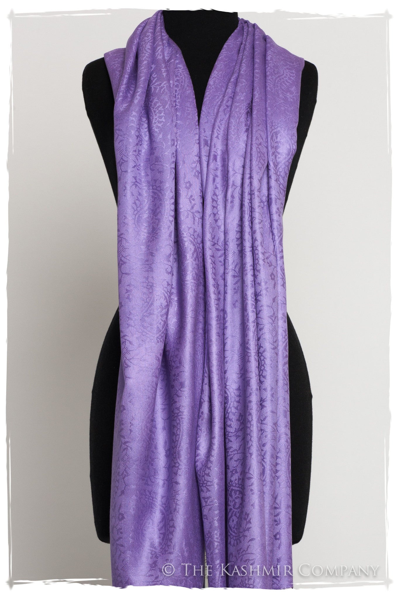 Amethyst Royale Paisley Silk Scarf / Shawl