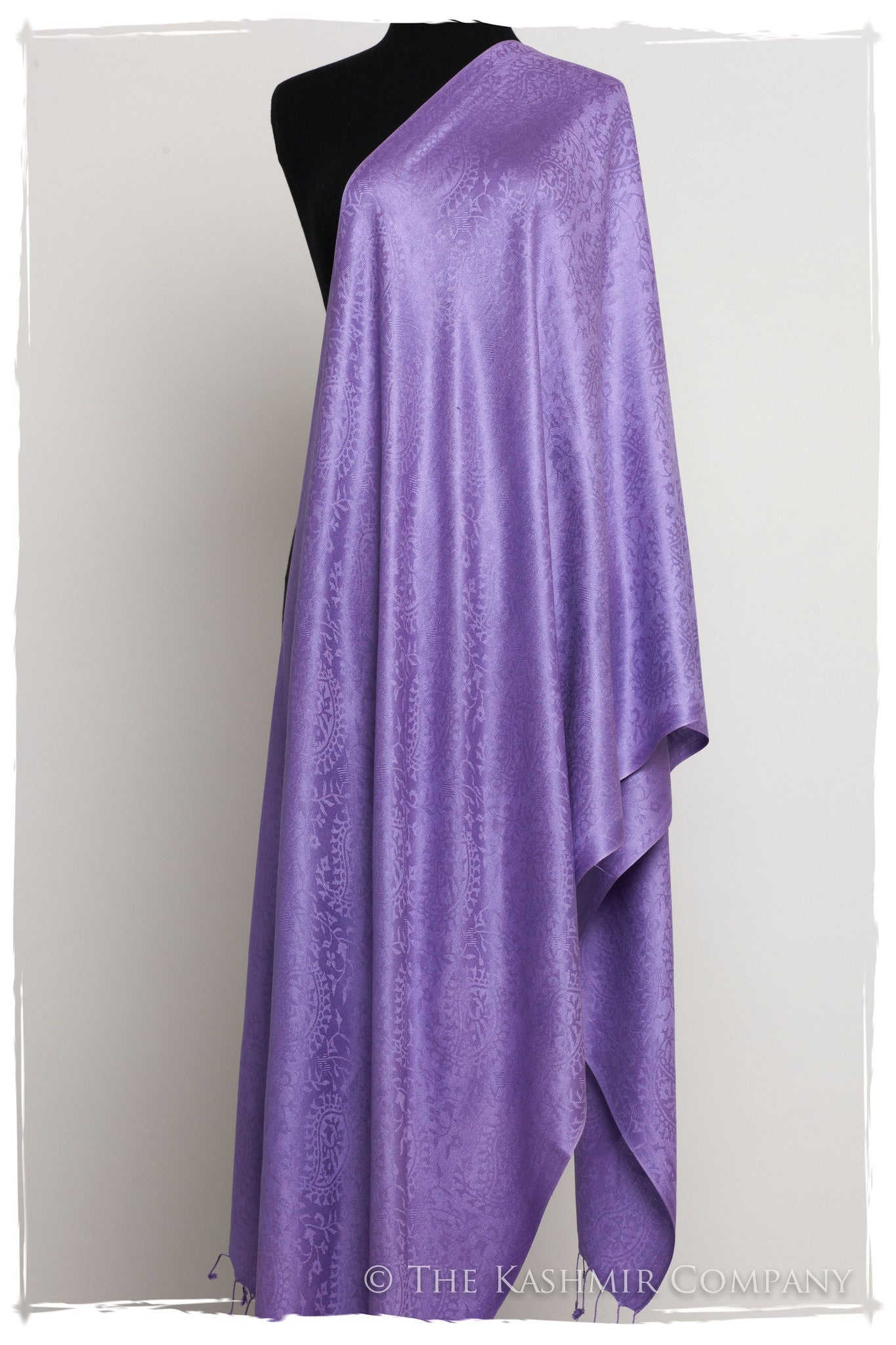 Amethyst Royale Paisley Silk Scarf / Shawl