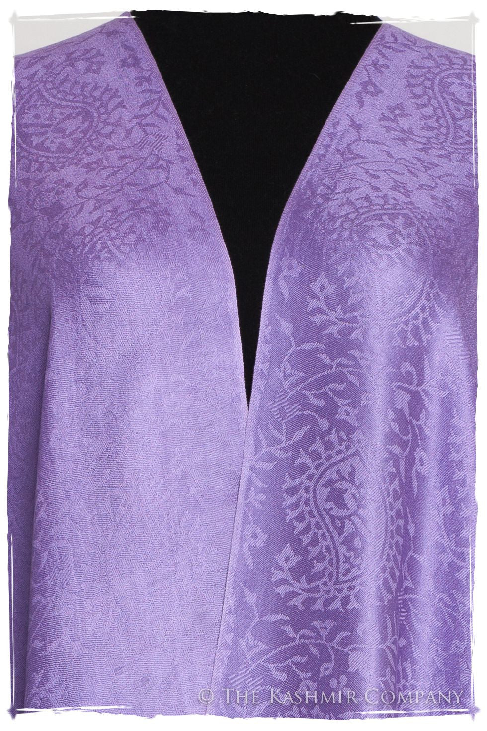 Amethyst Royale Paisley Silk Scarf / Shawl