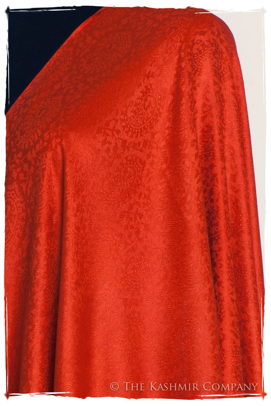 Emberglow Paisley Silk Scarf / Shawl
